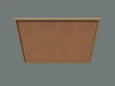 Office Board 01 Low-poly 3D model