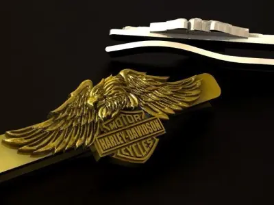 Harley Davidson Eagle tie clip  3D print model