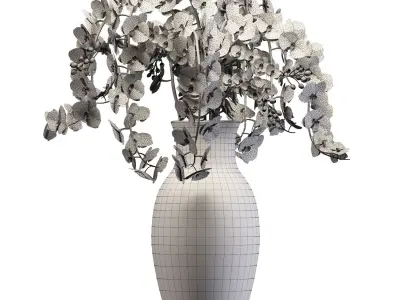 Orchid bouquet 3D model