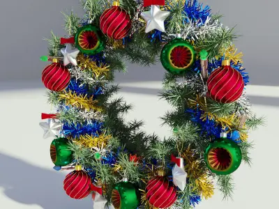 Christmas Wreath 3D model