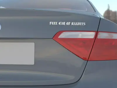 Car emblem Full car of bandits 3D print model