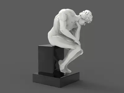 ManStatue thinker 3D model