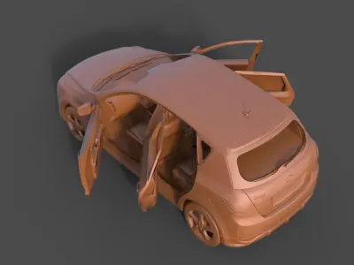 Kia Ceed 2011 3D print model