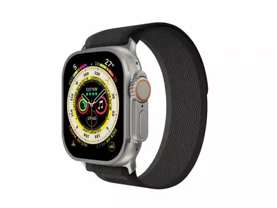Apple Watch Ultra Black And Grey Trail Loop 3ds Max 3D model