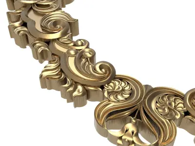 Carved Picture Frame 3D model 25