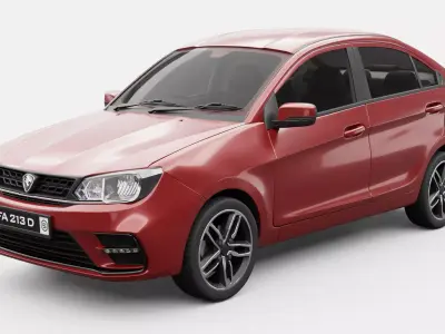 Proton Saga 2019 3D model