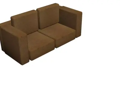 Brown Sofa 3D model