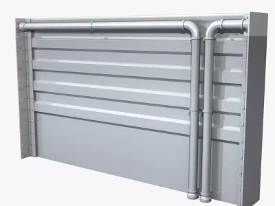 Metal Wall Element 3D model