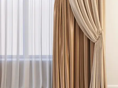 Set 69 Curtains 3D model