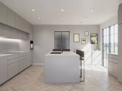 KITCHEN 1  Low-poly 3D model