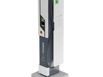 Car Charging Station 3D Model 3D model