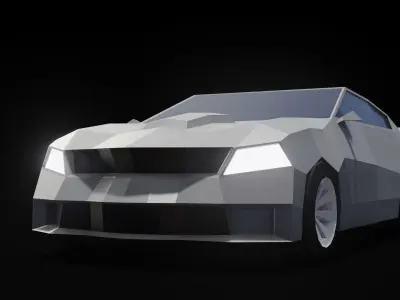 lowpoly car Low-poly 3D model buy