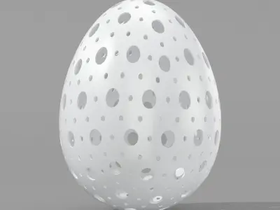 Egg Sculpture - 3 Models 3D Model Collection