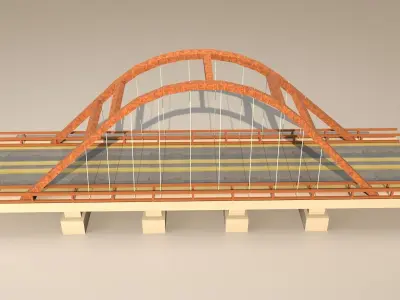 bridge Low-poly 3D model