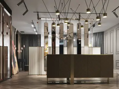 bedroom and clothes room 3D model