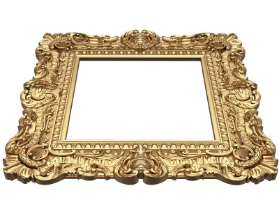 Classic Frame and Mirror Collection Low-poly 3D model