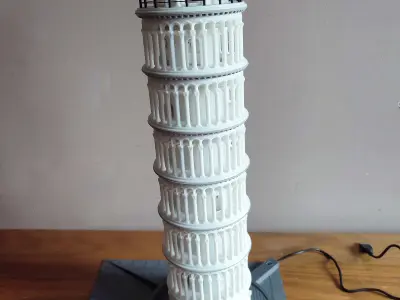 Leaning Tower of Pisa Lamp Souvenir Interior Decoration Gift 3D print model