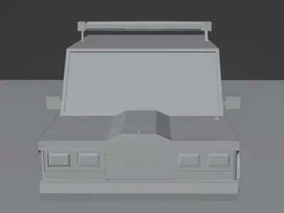 Low-poly cop car 1990 Ford Crown Victoria Free low-poly 3D model