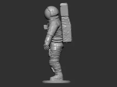 Space suit model 3D print model