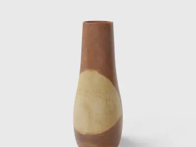 Pure Wood Floor Vases 2 Vase 3D model