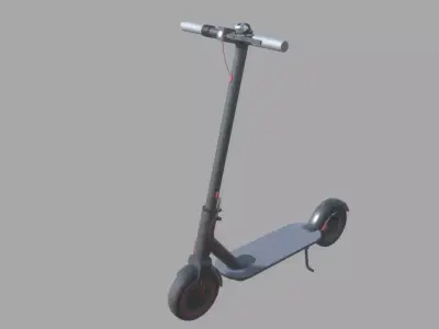 Electric KickBoard Low-poly 3D model