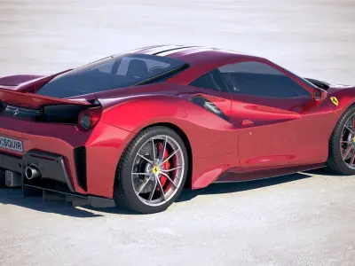 Ferrari 488 Pista 2019 3D model