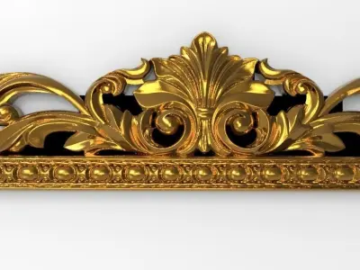 carved frame  3D print model