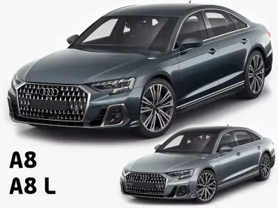 Audi A8 and A8L 2022 3D model