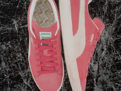 PUMA 3D SHOES - PINK - SUEDE Low-poly 3D model