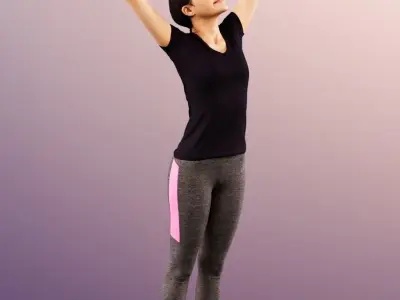 Aylin 11895 - Sport Woman Feel Good Victory Pose 3D model
