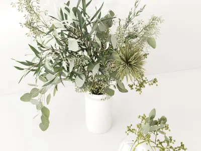 Green Bouquet 3D model