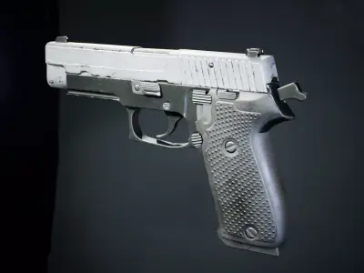 PBR - P2020 Semi-Automatic Pistol - Game-Ready 3D Asset Low-poly 3D model