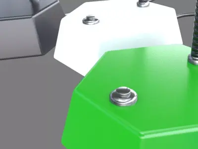 Office Lamps Low-poly 3D model