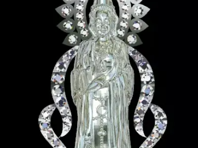 Bodhisattva Quan Yin pendant 3D print model