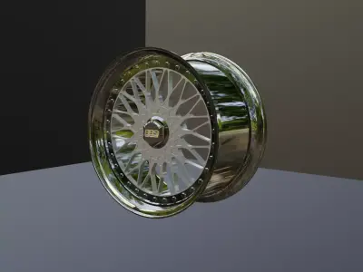 BBS Super RS Wheels High-Quality 3D Model 3D model