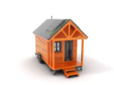 EcoFriendly Tiny House model pack Low-poly 3D model
