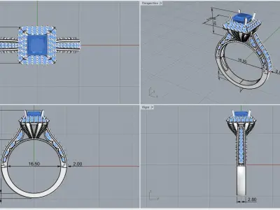ring code 105 3D print model