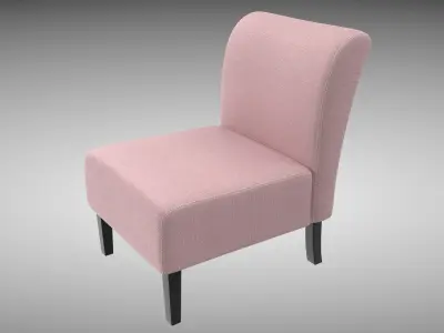 Accent Chair Low-poly 3D model