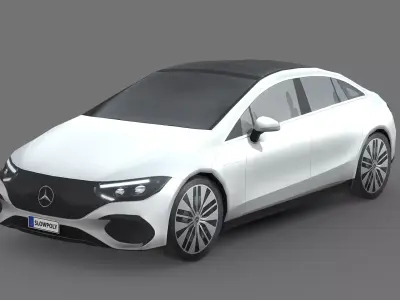Mercedes-Benz EQE Low-poly 3D model