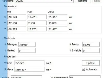 Wedding ring model 281 3D print model