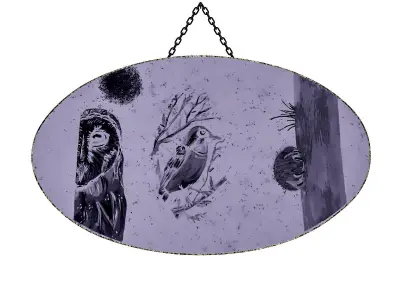 wooden frame 01 Low-poly 3D model