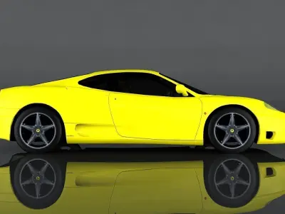 Ferrari 360 Modena Low-poly 3D model