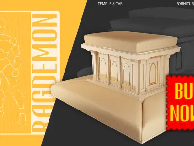 Temple Altar 3D model