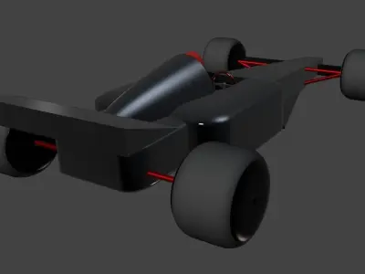 Race Car F1 Style 3D model