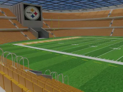 Pittsburgh Steelers - American Football Stadium Low-poly 3D model