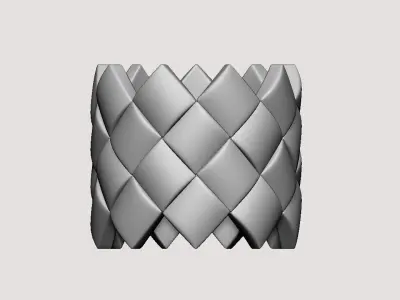Interlaced Napkin Ring 3D print model