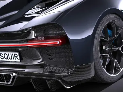 Bugatti Chiron 2017 3D model