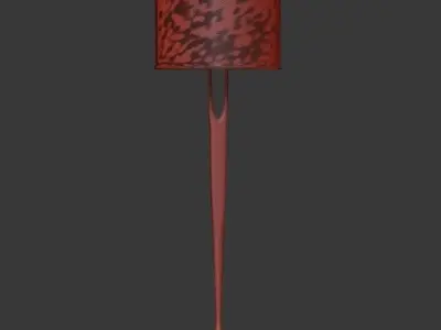 lampshade set floor lamp with shade Free 3D model
