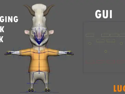 Pet Lucumi Complete Low-poly 3D model