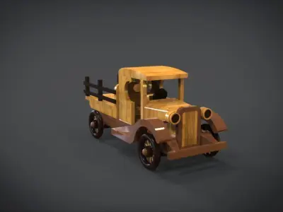 1920s TT Wood Toy Truck 3D print model